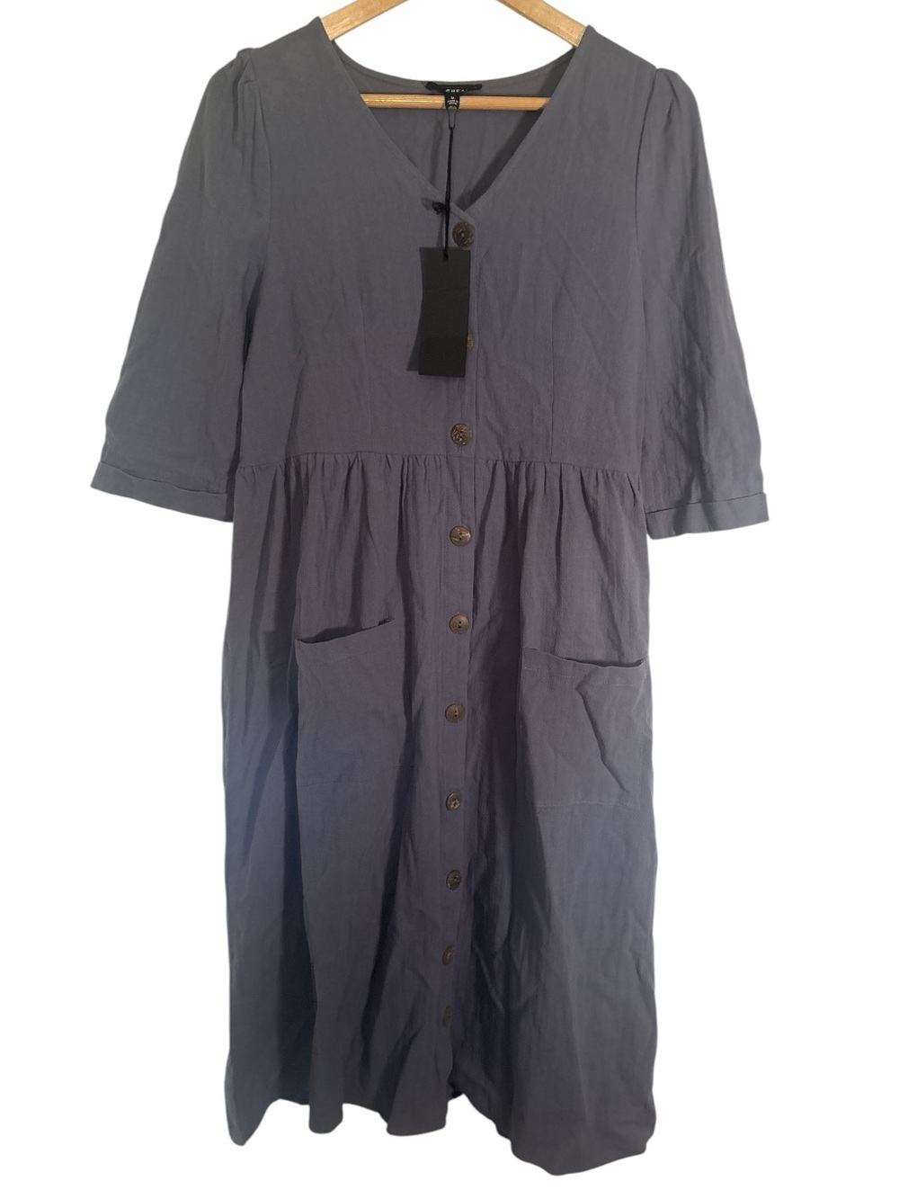 Racheal 100% Cotton Button Down Dress